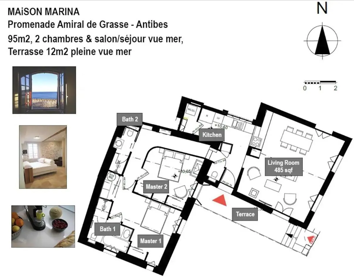 Maison Marina - Absoluty Antibes - New-Luxury Old Antibes - 1St Row Sea View Terrace
